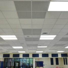 GIK-Spot-Panels-High-Point-Elementary-cafeteria-ceiling-tiles-247x300